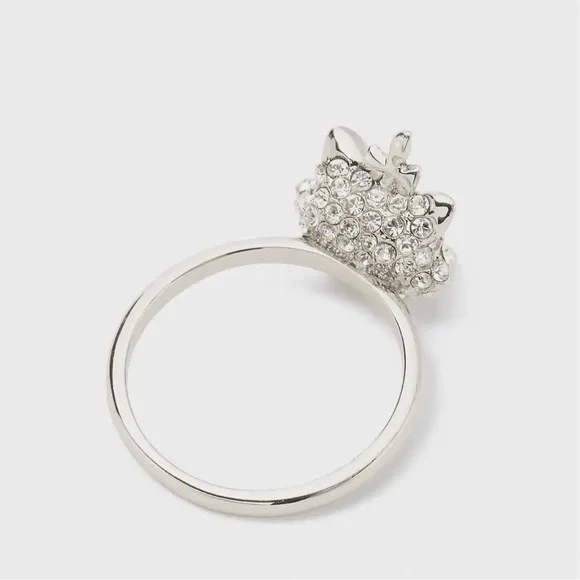 Kate Spade & Disney silver ring with pink, blue & rhinestone Aristocat Marie - Picture 2 of 4